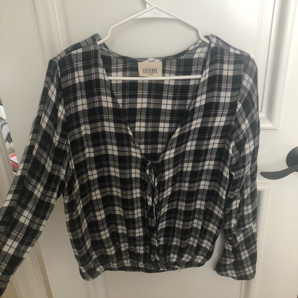 Plaid blouse